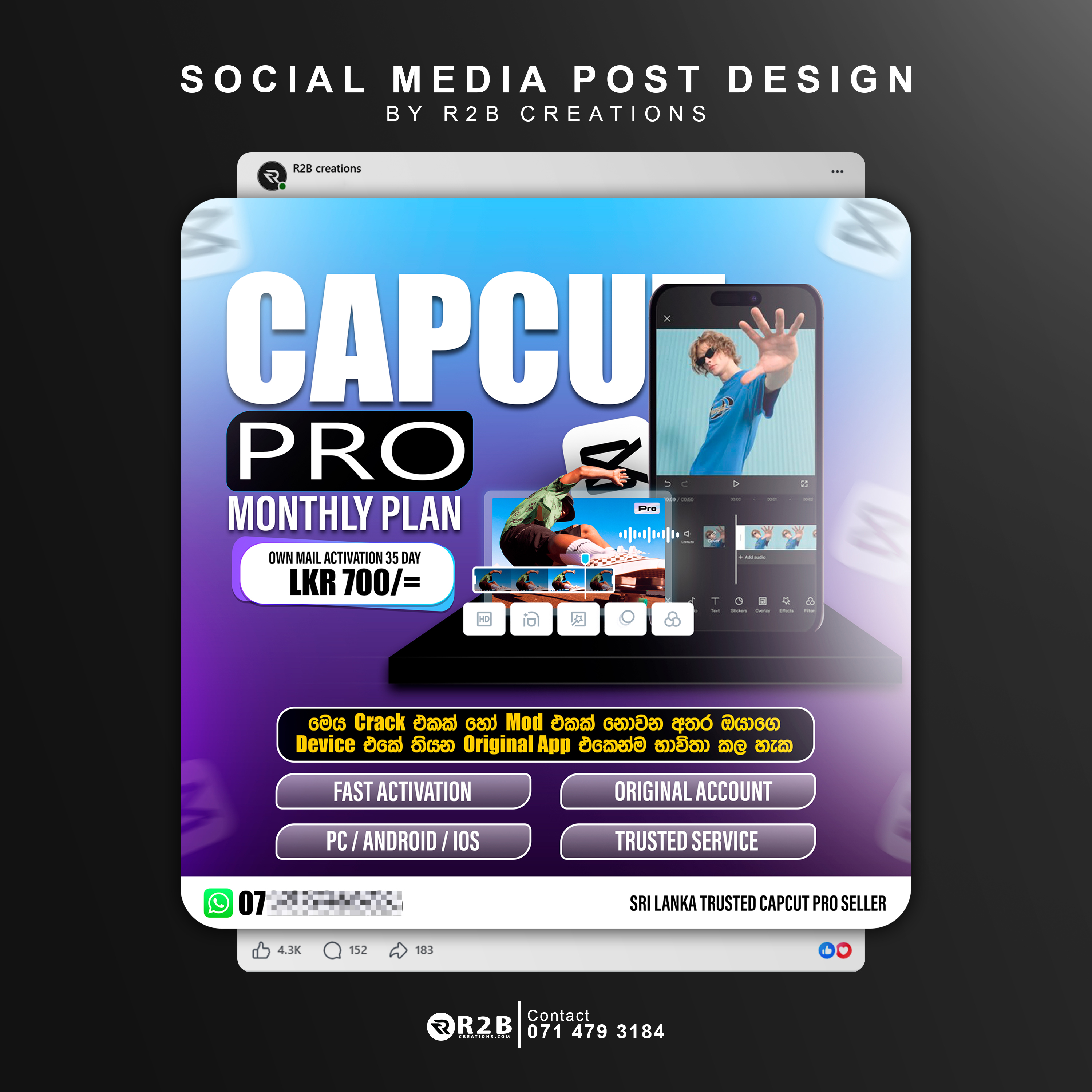 Social media post