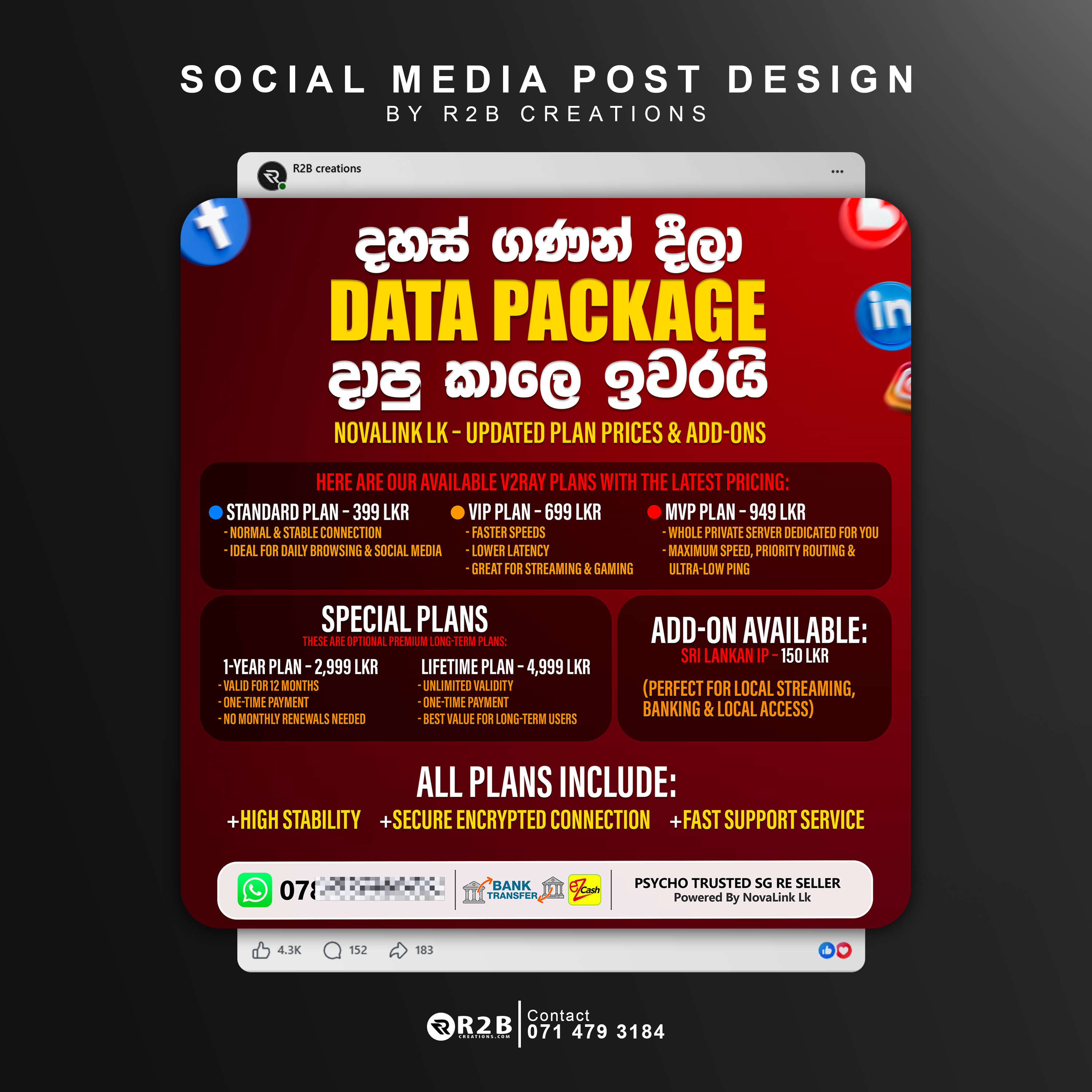 Social media post